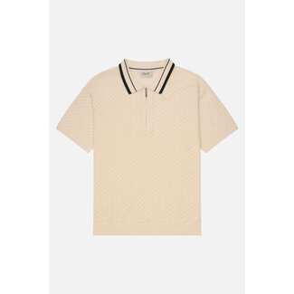 Kuwalla Kuwalla Knit Zip Polo Cream (UKUL-0125-KZP712)