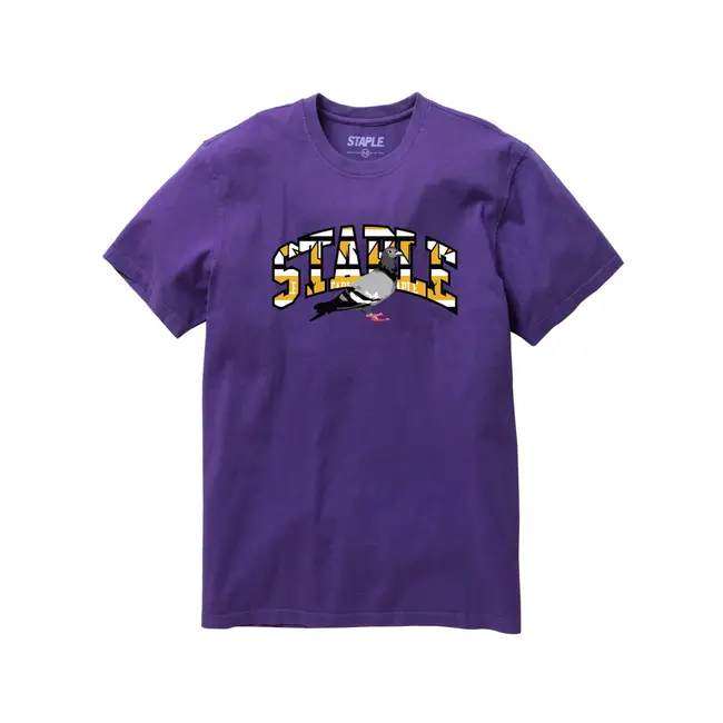 Staple Staple NYC Collegiate Pigeon Tee Purple