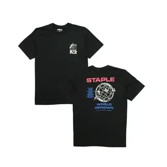 Staple Staple NYC Staple City World Tee Black