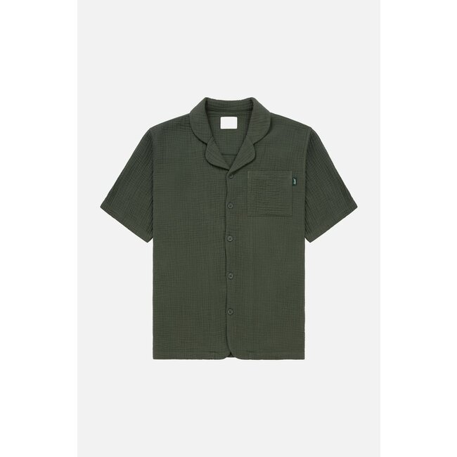 Kuwalla Kuwalla Resort Seersucker Shirt GRN (UKUL-0125-RST019B)