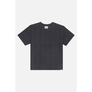Kuwalla Kuwalla Crochet Jersey Tee Charcoal (KUL-0125-MRT607)