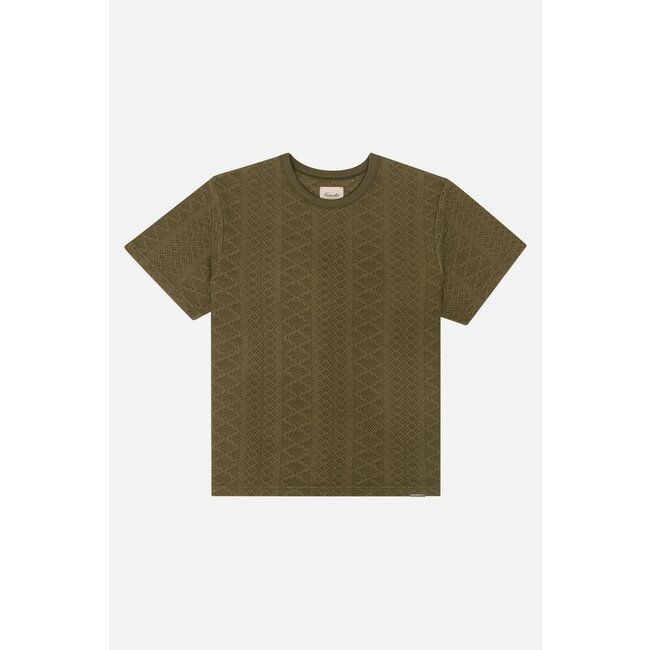 Kuwalla Kuwalla Crochet Jersey Tee Olive(KUL-0125-MRT607)
