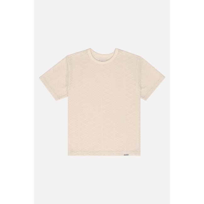 Kuwalla Kuwalla Crochet Jersey Tee CRM (KUL-0125-MRT607)