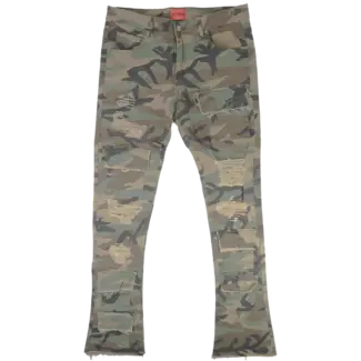 Ajenda Ajenda Stacked Jeans Camo AJD3029