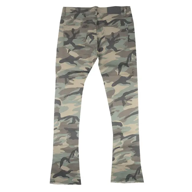 Ajenda Ajenda Stacked Jeans Camo AJD3029