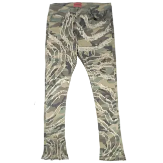 Ajenda Ajenda Stacked Jeans Camo AJD3047