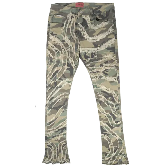 Ajenda Ajenda Stacked Jeans Camo AJD3047