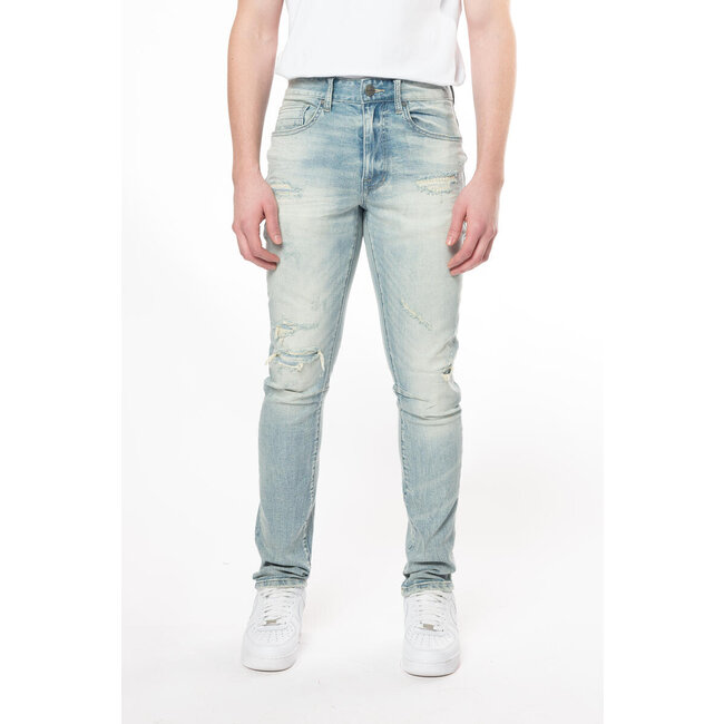 Smoke Rise Smoke Rise Vintage Washed Jeans ElmBlue (JP24101)
