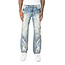 Smoke Rise Smoke Rise Fray Patch Jeans Rhodes Blue (JP25248)
