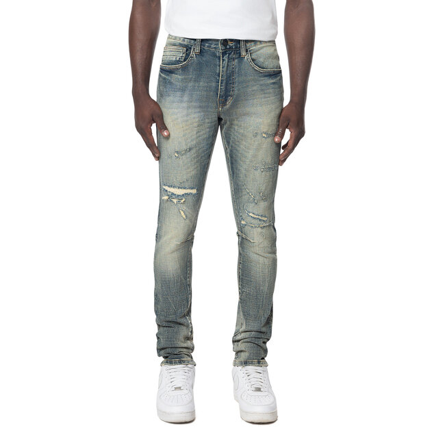 Smoke Rise Smoke Rise Vintage Washed Jeans Faro Bl (JP24532)