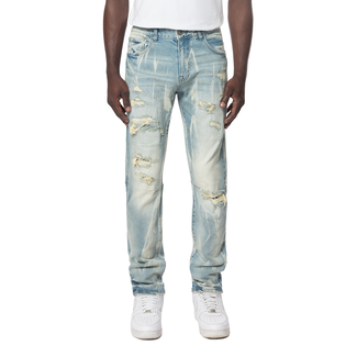 Smoke Rise Smoke Rise Vrt Lightning Effect Jeans Seymour Blue (JP24503)