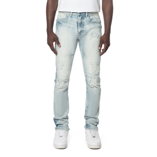 Smoke Rise Smoke Rise Wave Effect Jeans Pier Bl(JP24108)