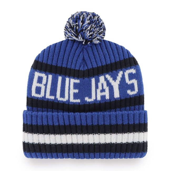 47 Brand '47 Brand Blue Jays Cuff Pom Knit Hat Blue/Black