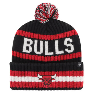 47 Brand '47 Brand Chicago Bulls Cuff Pom Knit Hat Red/Black