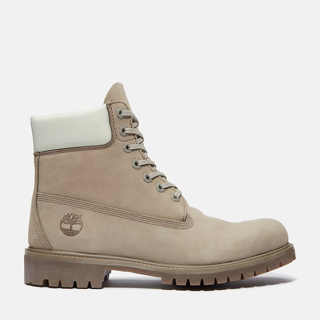 Timberland Timberland 6 Inch Premium Boot Grey Nubuck/Light Green