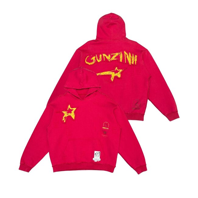 Gunzinii Gunzinii Hoodie Sun Fade Red (GZ577-RED)