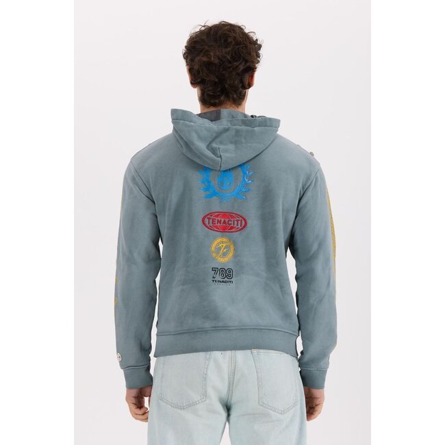 Tenaciti Tenaciti Zip Up Hoodie Wash Blue (T25-2003)