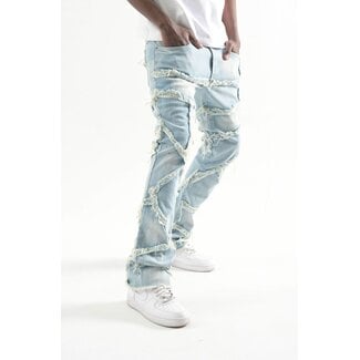 Taker Taker Jeans Ulti Patches Blue Tint (T4112)