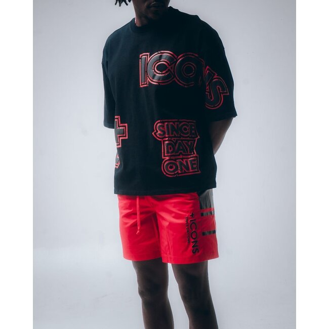 Hudson Outerwear Blk/Red T-Shirt 587