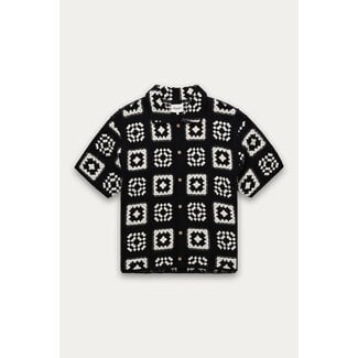 Kuwalla Kuwalla Knitted Quilt Shirt Black (UKUL-0126-KQS701)