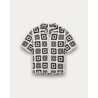 Kuwalla Kuwalla Knitted Quilt Shirt White (UKUL-0126-KQS701)