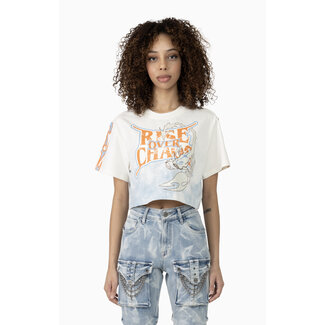 Smoke Rise Smoke Rise Cropped Graphic T-Shirt Dusk Blue