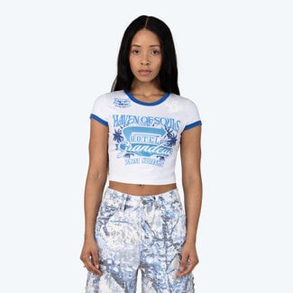 Smoke Rise Smoke Rise Graphic Fitted T-Shirt White