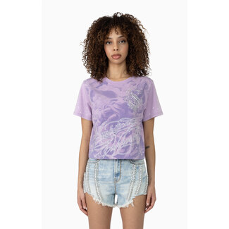 Smoke Rise Smoke Rise Pearl Detailed Graphic T-Shirt Orchid