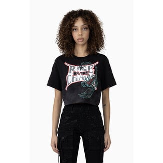 Smoke Rise Smoke Rise Cropped Graphic T-Shirt Black