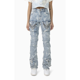 Smoke Rise Smoke Rise High Rise Boot Jeans Chain Black