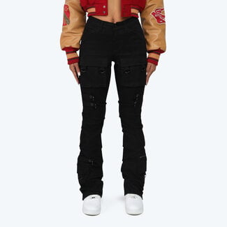 Smoke Rise Smoke Rise High Rise Stack Pinch Jeans Black