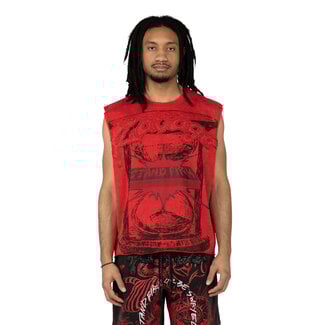 Smoke Rise Smoke Rise Graphic Muscle Tank Red