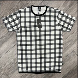 alvajo Alvajo B&W Plaid Tee