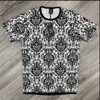 alvajo Alvajo B&W Damask Tee
