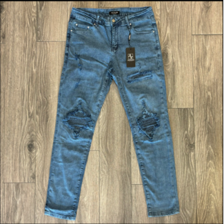 alvajo Alvajo Distressed Enzyme Denim