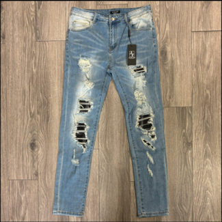 alvajo Alvajo Distressed Sapphire Denim