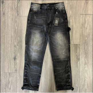 alvajo Alvajo Grey Carpenter Baggy Denim