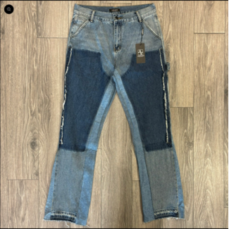 alvajo Alvajo Blue Carpenter Flare Denim