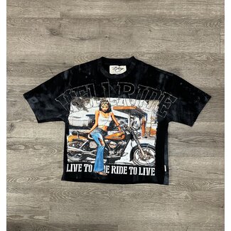 BKYS BKYS "Hell Ride" Crop Tee Black (T1494)