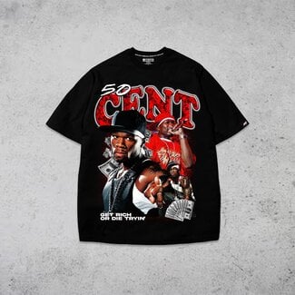 Modern Hustler Modern Hustler 50 Cent Black/Red T-Shirt