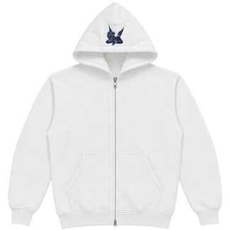 Tourn Tourn Saint Hoodie Zip Up White-BLU (HZ-004)