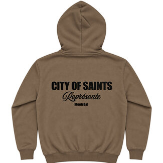 Tourn Tourn Saint REPRESENTS Zip Hoodie Brown (HZ-011)
