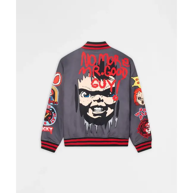 Reason NYC Reason Chucky Varsity Jacket Drk/Grey (801)