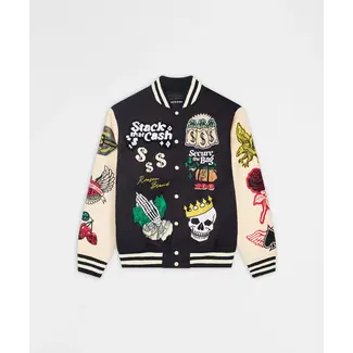 Reason NYC Reason Cash Flow Varsity Jacket BLK (002)