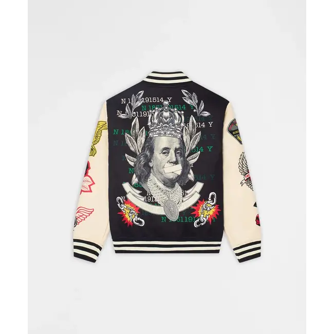Reason NYC Reason Cash Flow Varsity Jacket BLK (002)