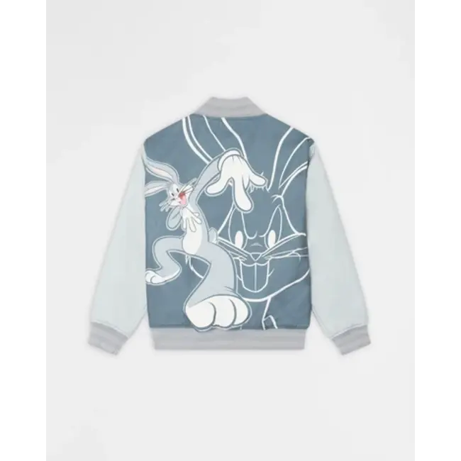 Reason NYC Reason Bugs Bunny Varsity Jacket Grey (304)