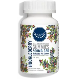 wyld WYLD: Hemp Gummies- 20ct Huckleberry 500mg CBD