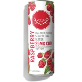 wyld WYLD: Sparkling Water - Raspberry 50mg CBD