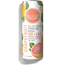 wyld WYLD: Sparkling Water - Grapefruit 20mg CBD : 10mg CBG