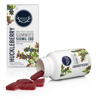 wyld WYLD: Hemp Gummies- 20ct Huckleberry 500mg CBD